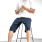 Lässige Stretch-Bermudashorts für Herren mit Taschen