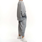 2-teiliges Set aus Rundhals-Sweatshirt und Rock für Damen