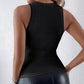 Slim Fit Tanktop mit Pailletten und Rundhalsausschnitt