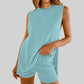 💃 Sommermode, 49% Rabatt – Zweiteiliges Damen-Set: Stricktop und Shorts 🏖️