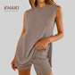 💃 Sommermode, 49% Rabatt – Zweiteiliges Damen-Set: Stricktop und Shorts 🏖️