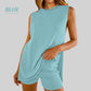 💃 Sommermode, 49% Rabatt – Zweiteiliges Damen-Set: Stricktop und Shorts 🏖️