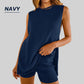 💃 Sommermode, 49% Rabatt – Zweiteiliges Damen-Set: Stricktop und Shorts 🏖️