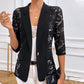 Eleganter Damenblazer mit transparenten Spitzendetails