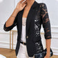 Eleganter Damenblazer mit transparenten Spitzendetails