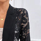 Eleganter Damenblazer mit transparenten Spitzendetails