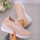 Damen-Sneakers mit Strass-Mesh und Keilabsatz