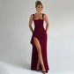💎49% Rabatt 👗Ärmelloses Bodycon-Kleid mit Karree-Ausschnitt und hohem Seitenschlitz✨