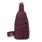 Leichte Brusttasche aus Nylon mit mehreren Taschen