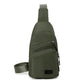 Leichte Brusttasche aus Nylon mit mehreren Taschen