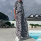 2-teiliges Set aus Hemd und Hose mit Leopardenmuster