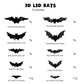 🦇Halloween 3D Fledermaus LED-Wandleuchte
