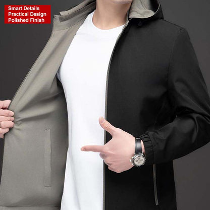 🍂Frühherbst-Sonderangebot🍁Leichte, lässige Herrenjacke mit Reißverschluss