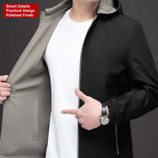 🍂Frühherbst-Sonderangebot🍁Leichte, lässige Herrenjacke mit Reißverschluss