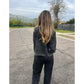 Set mit Vintage-Waschung – Cropped Hoodie und Hose
