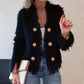 💗49% RABATT💗Modische Kurzjacke für Damen mit Knöpfen und Quasten
