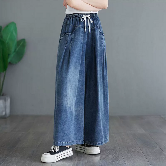 Vintage-Jeanshose mit weitem Bein