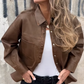 Women's Casual Button Jacket with Pockets