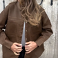 Women's Casual Button Jacket with Pockets