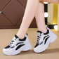 Atmungsaktive Damen-Freizeitschuhe mit dicker Sohle