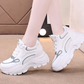 Atmungsaktive Damen-Freizeitschuhe mit dicker Sohle