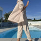 Modisches 2-teiliges Set aus Kapuzenjacke und Hose
