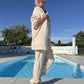 Modisches 2-teiliges Set aus Kapuzenjacke und Hose