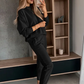 🍂Herbstaktion 49%💕 Gemütliches 2-teiliges Sweatshirt- und Jogginghosen-Set für Damen