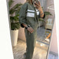 🔥Letzter Tag 49% Rabatt🎁DAMEN-SET MIT STEHKRAGENJACKE & KLEID