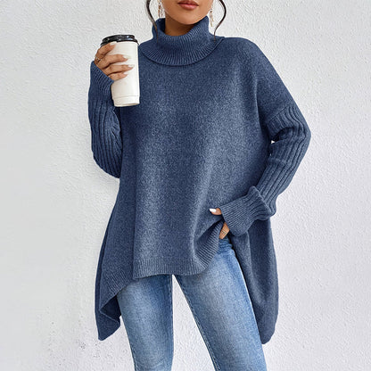 💖 Damenmode Einfarbiger Rollkragenpullover