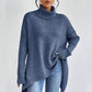 💖 Damenmode Einfarbiger Rollkragenpullover
