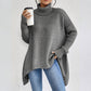 💖 Damenmode Einfarbiger Rollkragenpullover