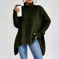 💖 Damenmode Einfarbiger Rollkragenpullover