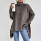💖 Damenmode Einfarbiger Rollkragenpullover