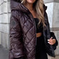 🖤 Zeitlich begrenztes Angebot 🔥 55 % Rabatt 🔥 Warme und lässige Damen-Baumwolljacke mit Kapuze