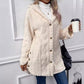 🎅 Festliche Vorratssale🧥Damen warme Jacke mit Kapuze und Rautenmuster🎁