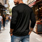 🔥Mega-Black-Friday-Sale🔥Slim-Fit Henley Langarmshirt für Herren
