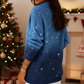 ✨ Glitzernder Strickpullover für Damen mit langen Ärmeln