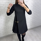 ⌛ 49% auf alles! ⏰💖 Elegantes Langarmkleid mit Plissee-Einsätzen – feminint, flatternd & perfekt für jede Feier!💃