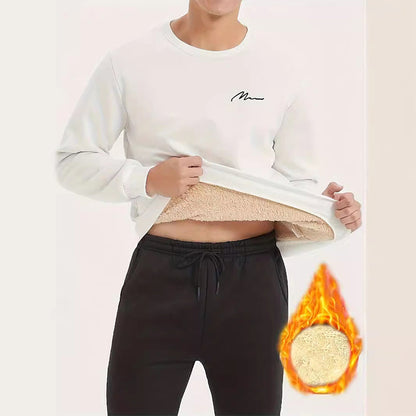 🔥Heißes Angebot – Thermofutter-Sweatshirt für Herren mit Rundhalsausschnitt