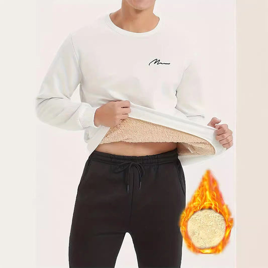 🔥Heißes Angebot – Thermofutter-Sweatshirt für Herren mit Rundhalsausschnitt