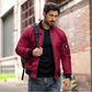 ⏳Zeitlich begrenztes Angebot: 49% Rabatt⏰ Klassische Herren-Bomberjacke mit Reißverschluss🧥