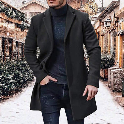 ⏳Zeitlich begrenztes Angebot: 49% Rabatt⏰ Vielseitiger und kuscheliger Tweedmantel für Herren🧥
