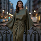 🔥Modernes Lounge-Kleid mit Taillengürtel