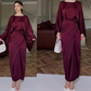 🔥Modernes Lounge-Kleid mit Taillengürtel