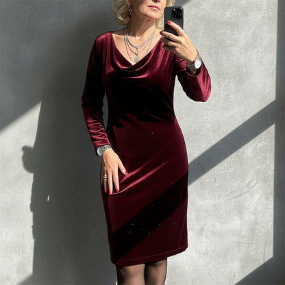👗Langärmeliges Kleid Sparkle für Damen✨