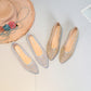 🏆 Heißer Sale – 49 % Rabatt ✨ Damen-Ballerinas mit spitzer Zehenpartie und Pailletten aus Mesh