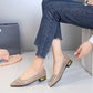 🏆 Heißer Sale – 49 % Rabatt ✨ Damen-Ballerinas mit spitzer Zehenpartie und Pailletten aus Mesh