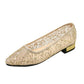 🏆 Heißer Sale – 49 % Rabatt ✨ Damen-Ballerinas mit spitzer Zehenpartie und Pailletten aus Mesh