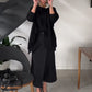 Elegante Damenhose mit Wickeloptik, hohem Bund und weitem Bein